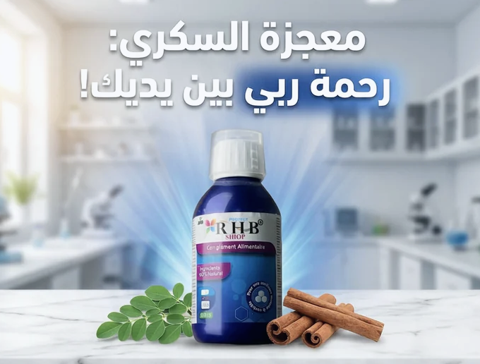 المكمل الغدائي المعجزة RHB ( رحمة ربي ) لأصحاب السكري و حتى الأطفال منتوج موثق من الدولة